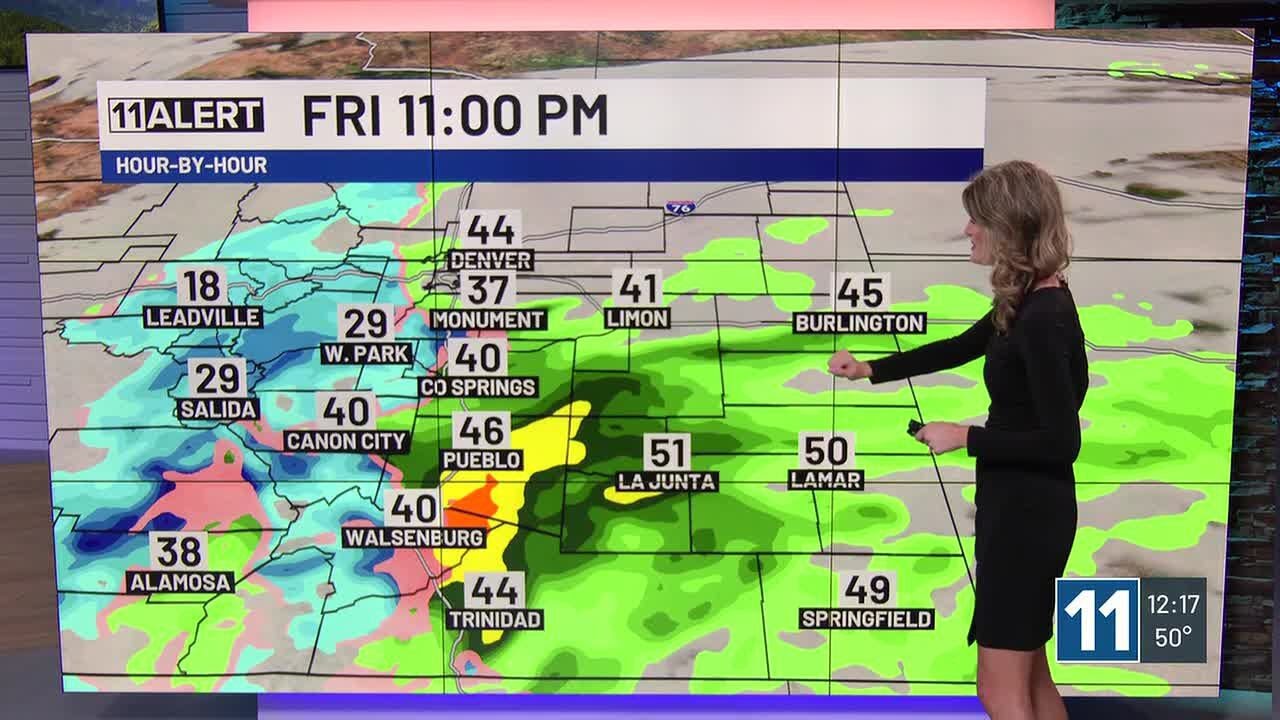 Rain showers in southern Colorado for Friday - YouTube