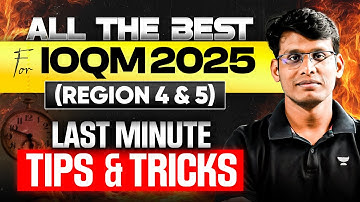 Last Minute Tip & Tricks | IOQM 2025 Region 4 & 5 | Prashant Jain #ioqm #ioqm2025