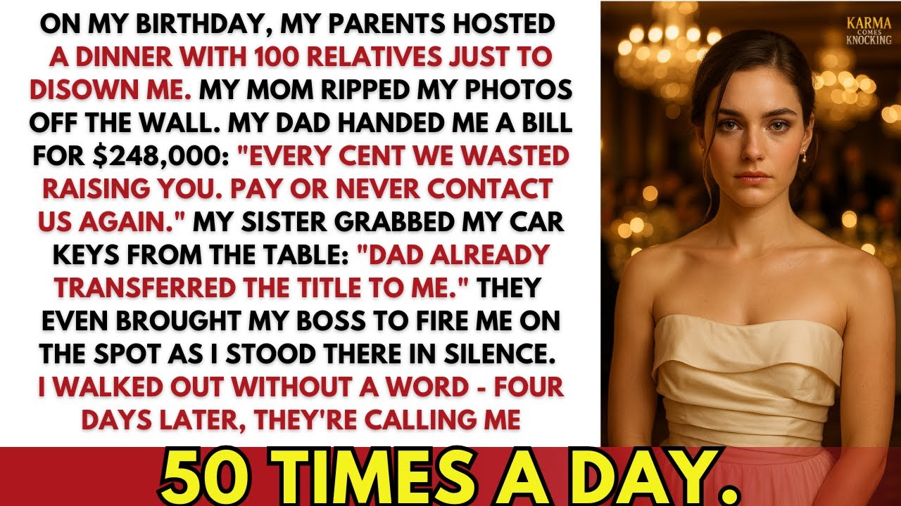В мой день рождения родители устроили семейный ужин со 100 родственниками, чтобы публично отречьс...
