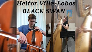 H.Villa-Lobos: The Song of the Black Swan (Cello & Harp) - Maksym Rymar, Veronika Lemishenko