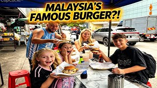 Our Family's First Time Trying Ramly Burger in Kuala Lumpur 🇲🇾🍔
