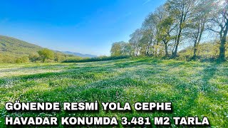 2409 - Gönen Findiklida Resmi̇ Yola Cephe 3.481 M² Müstaki̇l Tapulu Tarla