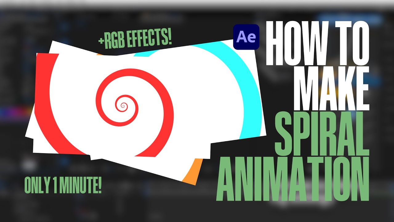 AFTER EFFECTS TUTORIAL - Spiral Shape Animation - YouTube