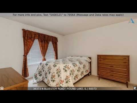 34373 N Bluestem Road, Round Lake, IL home video tour