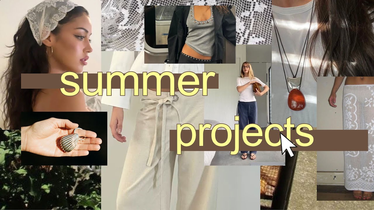 thrift flips, crocheting and sewing ideas, even some ikea diy inspo - my summer project plans❣️