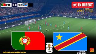 🔴PORTUGAL vs RD CONGO | eFootball PES 2021, simulation de jeu vidéo sur PC