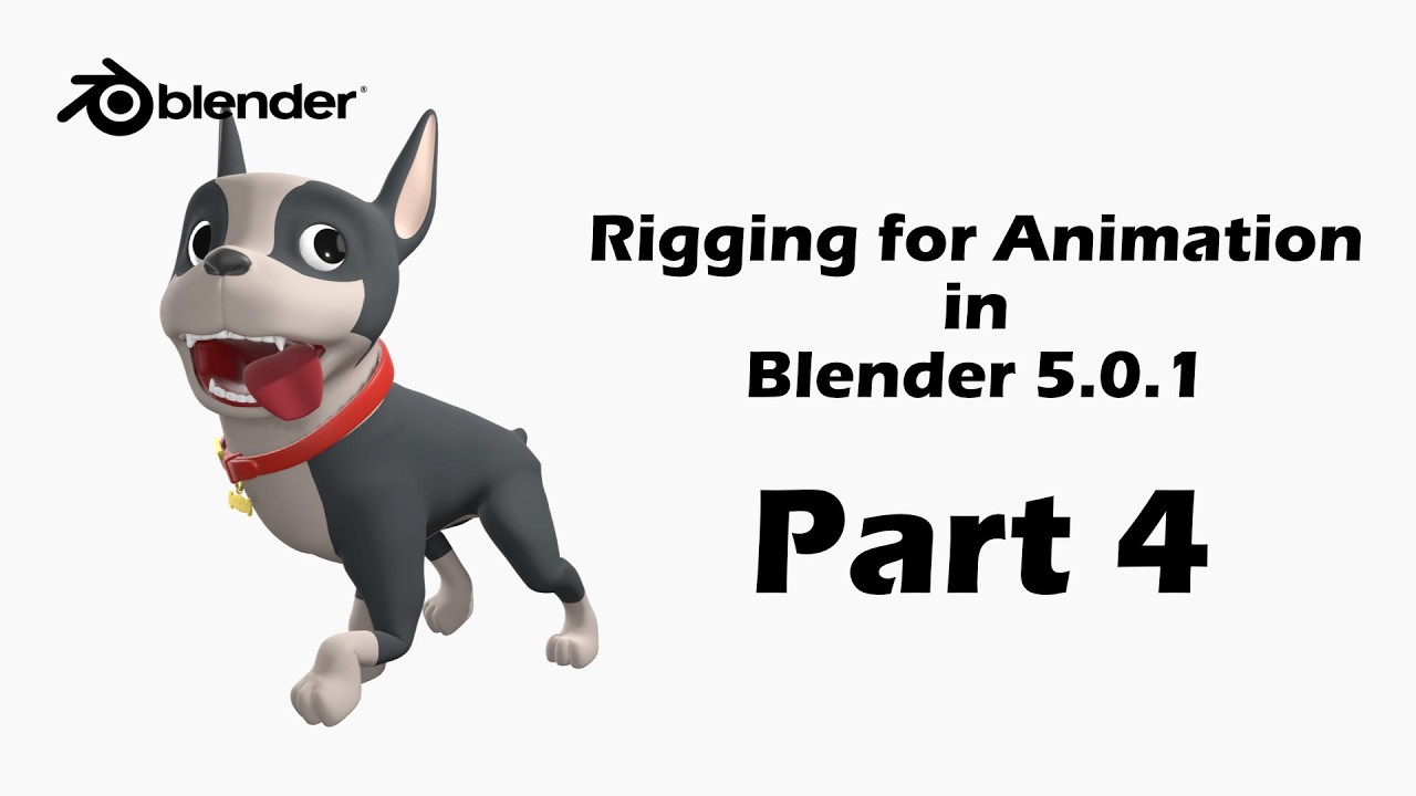 Rigging for Animation in Blender 5.0 - Tutorial Part 4 (Bone Controls)
