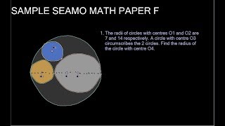 Finding the radius of a circle that is circumscribes by another cir...
