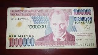 10,00,000 note..!! Turkey bir milyon