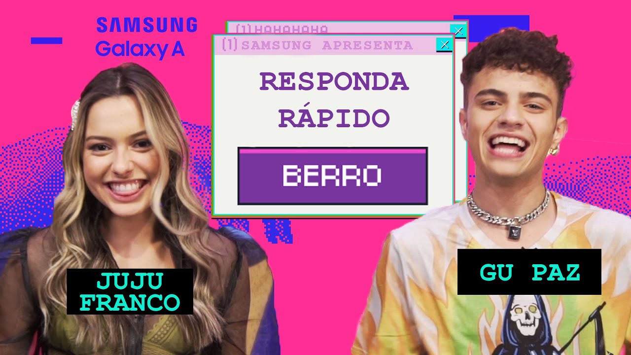 JUJU FRANCO e GU PAZ respondem rápido sobre CRUSHES IMPOSSÍVEIS, FATOS QUE NINGUÉM SABE e mais!