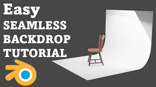 Quick and Easy way to Create Seamless Backdrop for your Model in Blender Tutorial
