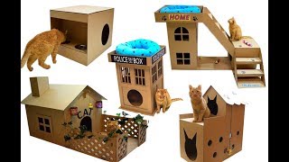 TOP 5 BEST house for a cat out of cardboard