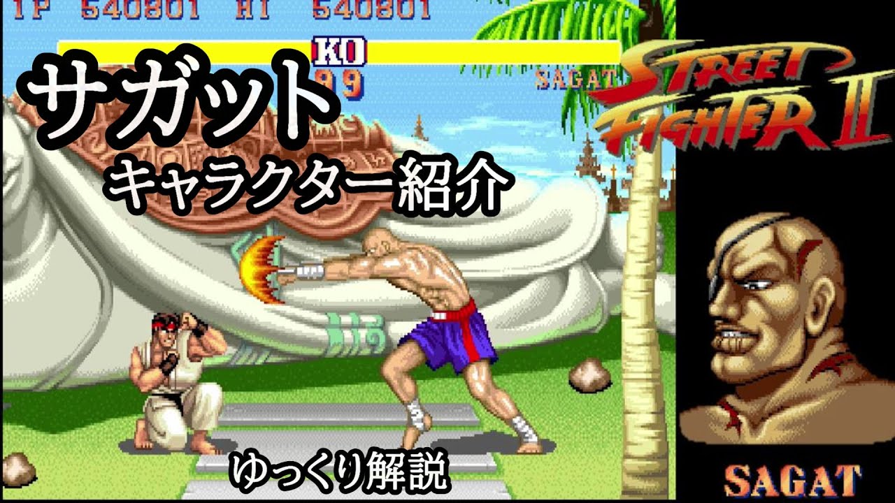 【ストリートファイター2(初代)】サガット キャラクターゆっくり解説 - YouTube