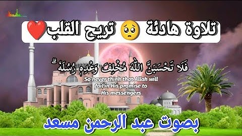 فلا تحسبن الله مخلف وعده رسله - حالات واتس اب دينيه ❤️ | تلاوة مريحة