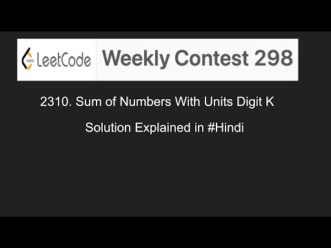 Leetcode 2310 Sum