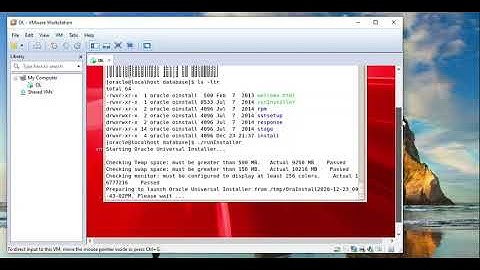 Oracle 12c Installation and Upgrade  on VMware Work Station 10