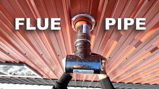 Garage Heater ― Installing a Horizontal Flue Pipe and Inner Wall Thimble