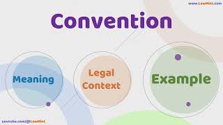 Convention Meaning Legal Context & Example Legal Terms Simplified @LawMint