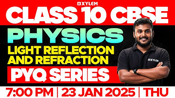 Class 10 CBSE Physics: Light Reflection and Refraction | PYQ Series | Xylem Class 10 CBSE