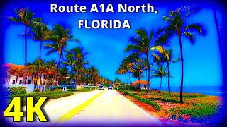One of the Most Classic Car Drives in America.  A1A North, Florida.