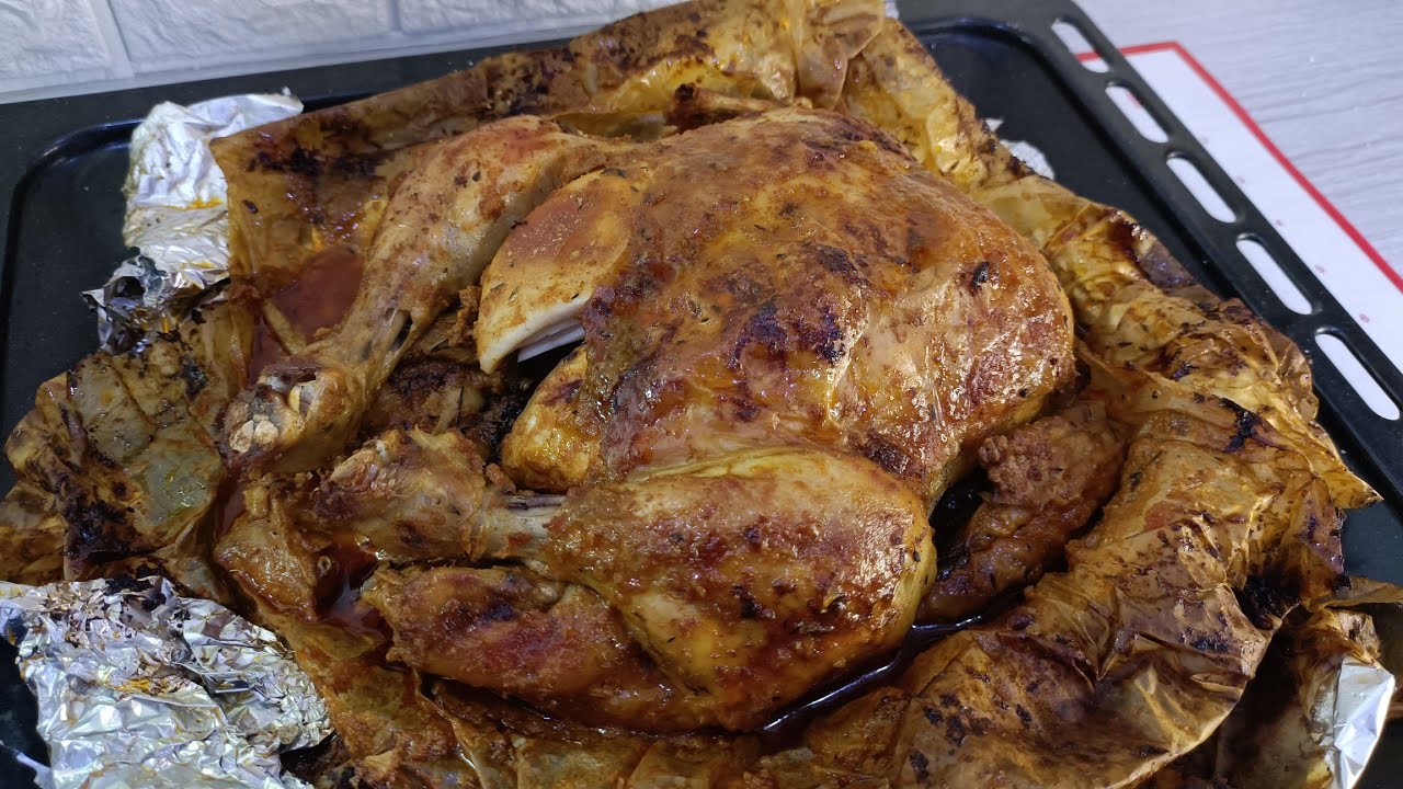 كي مدلي مول المحل الوصفة متوقعتش هذ نتيجة😱 دجاج محمر فالفرن بدون ماء بتتبيلة خطيرة ينسيك تع برا👌