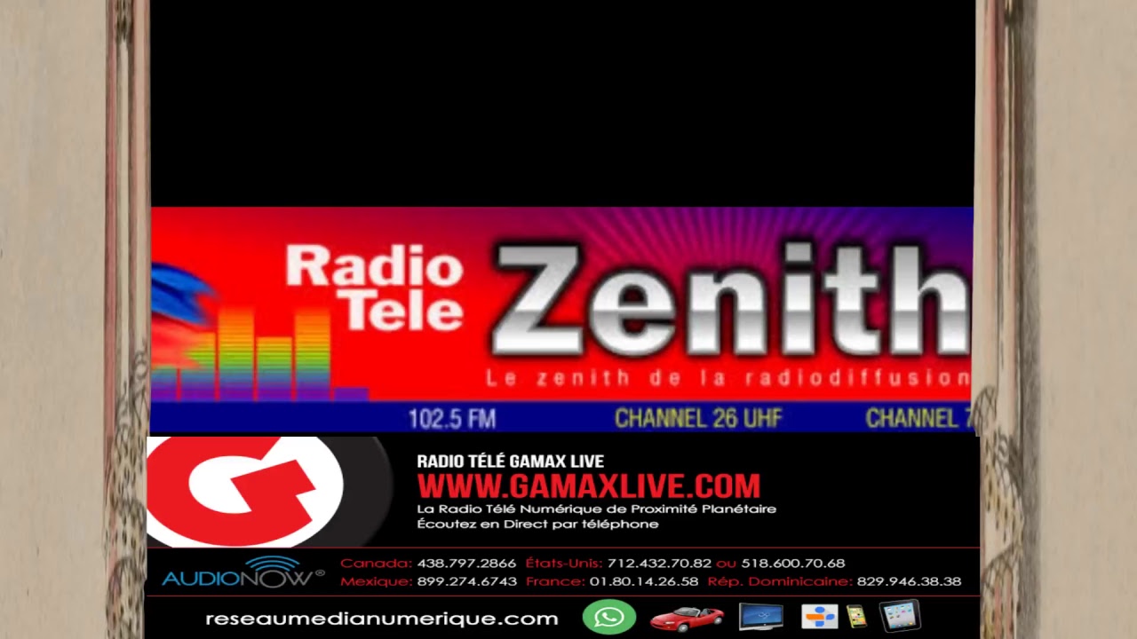 Diffusion en direct de Radio Télé Zenith YouTube