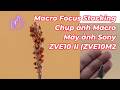 Macro Focus Stacking, Chụp ảnh Macro Máy ảnh Sony ZVE10-II (ZVE10M2) và  Lens Macro FE 2.8/50 Macro