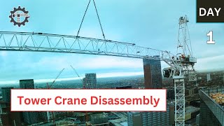 Tower crane disassembly | Day 1