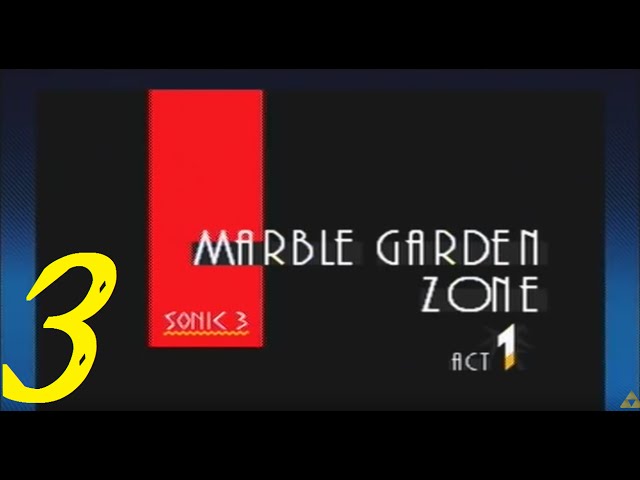 Marble Garden Zone | Sonic the Hedgehog 3 100% Walkthrough - "3/6" (No Commentary)