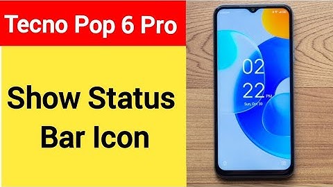 How to show status bar icon, Tecno Pop 6 Pro me status bar icon Kaise lagaen