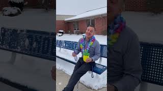Help Mr. Jarot stay warm. Parents, please take the 5Essentials Survey.