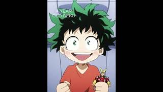 4 yr old deku vs 16 yr old deku Anime spoiler? #anime #class1a #edit