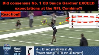 Woah: Sauce Gardner just BODIED the NFL Combine! | This kid is UNREAL!