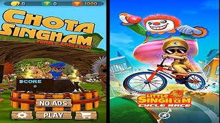 Android New Games: Chota Singham Lonely Jaungle Run VS Little Singham Cycle Race Gameplay 2020. screenshot 4