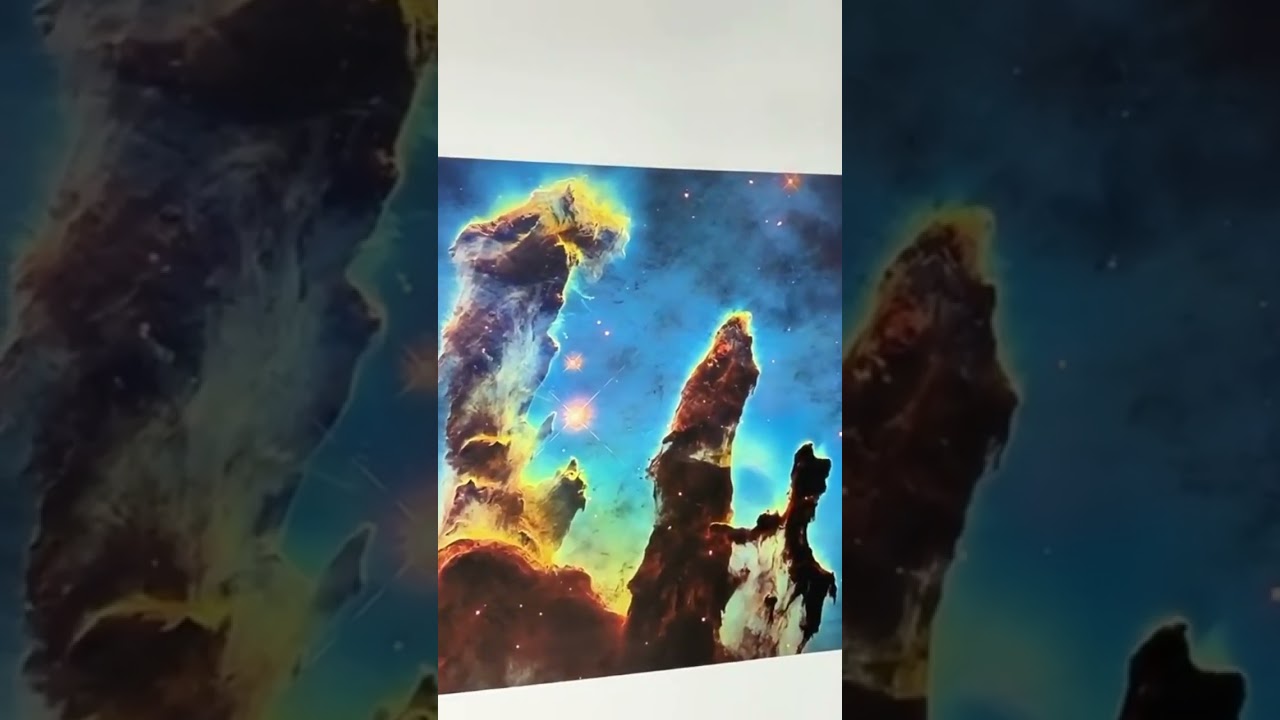 Wall printing galaxy on vinyl paper #wallprinter