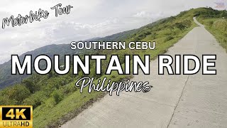 [4K]  Philippines Motorbike Tour | Southern Cebu Mountains | Oslob, Cebu | American Foreigner