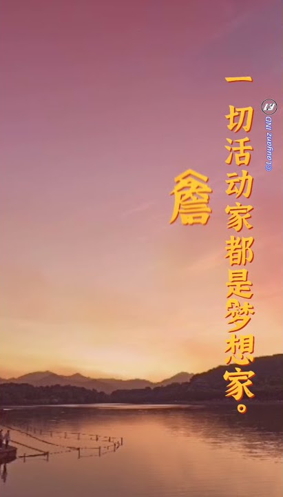 一切活动家都是梦想家。——詹·哈尼克 #shorts #ly