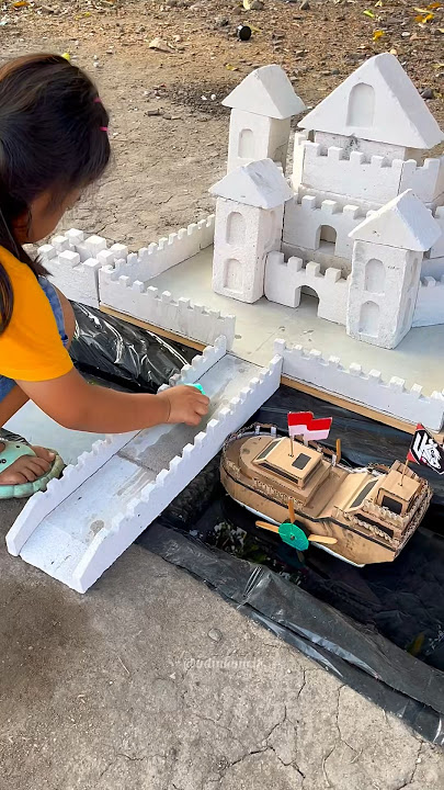 Making a miniature Disney castle palace #toys #miniatures #creative #toys #disney