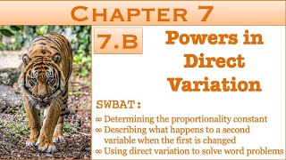 7.B : Powers in Direct Variation