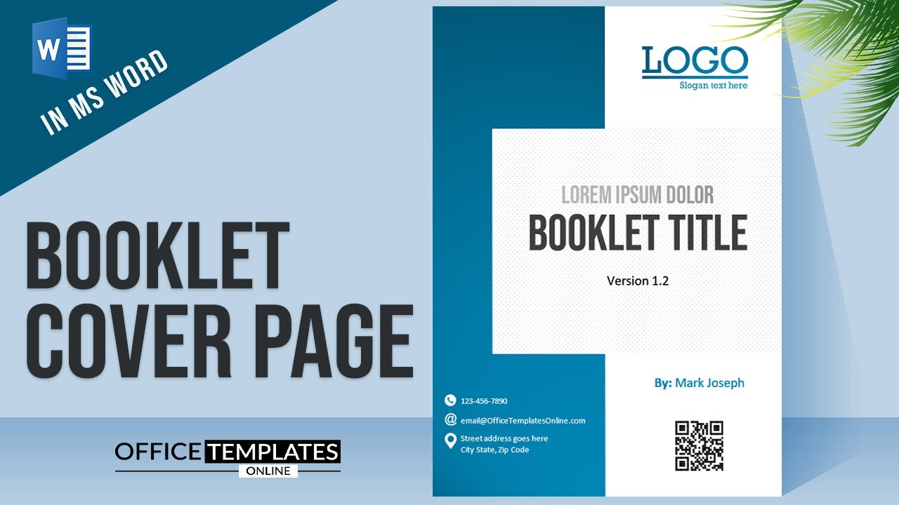 25+ Free Creative Cover Page Templates for MS Word For Report Cover Page Template Word