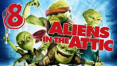 Aliens in the Attic Walkthrough Part 8 (PS2, Wii, PC) Movie Game - Level 08 -