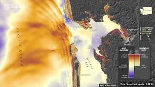 Tsunami wave simulation for northern Willapa Bay, Wash.