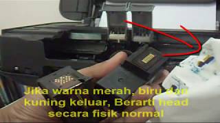 cara memperbaiki cartridge warna canon ip2770 (Salah Isi Tinta)