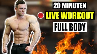 Live Workout: Extremes 20 Min. Hiit Workout Für Zuhause Ohne Geräte!