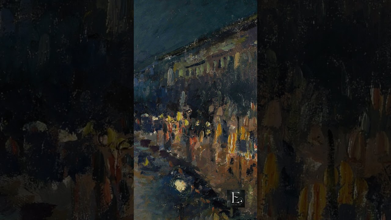 Boulevard Montmartre, at Night