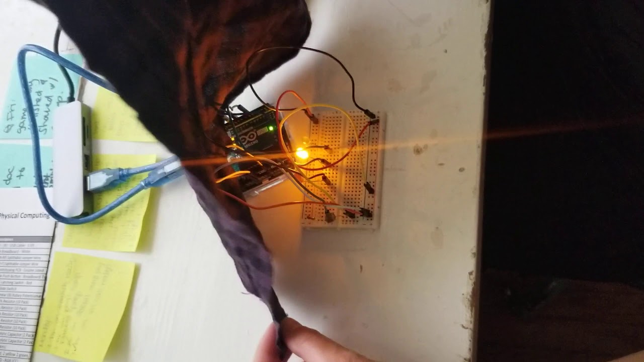 DIGF 2002 - Physical Computing Week 3 In-class Assignment - YouTube