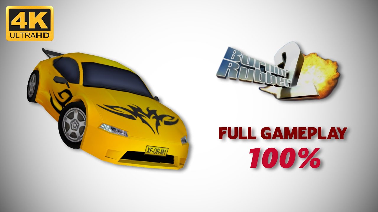 Burnin' Rubber 2 - Full Gameplay 100% (4K 60 FPS)
