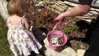 Lily's first Easter egg hunt