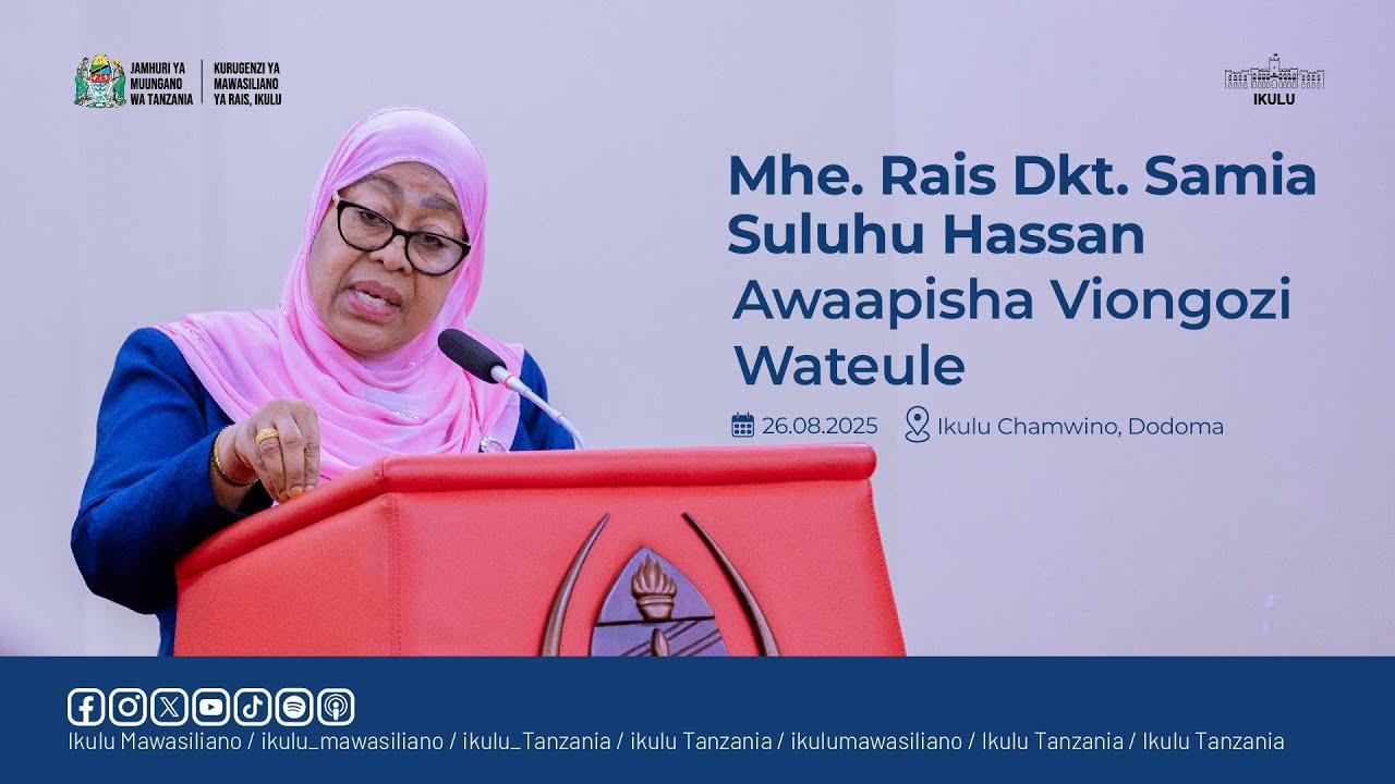 RAIS DKT. SAMIA AWAAPISHA VIONGOZI WATEULE, IKULU CHAMWINO, DODOMA