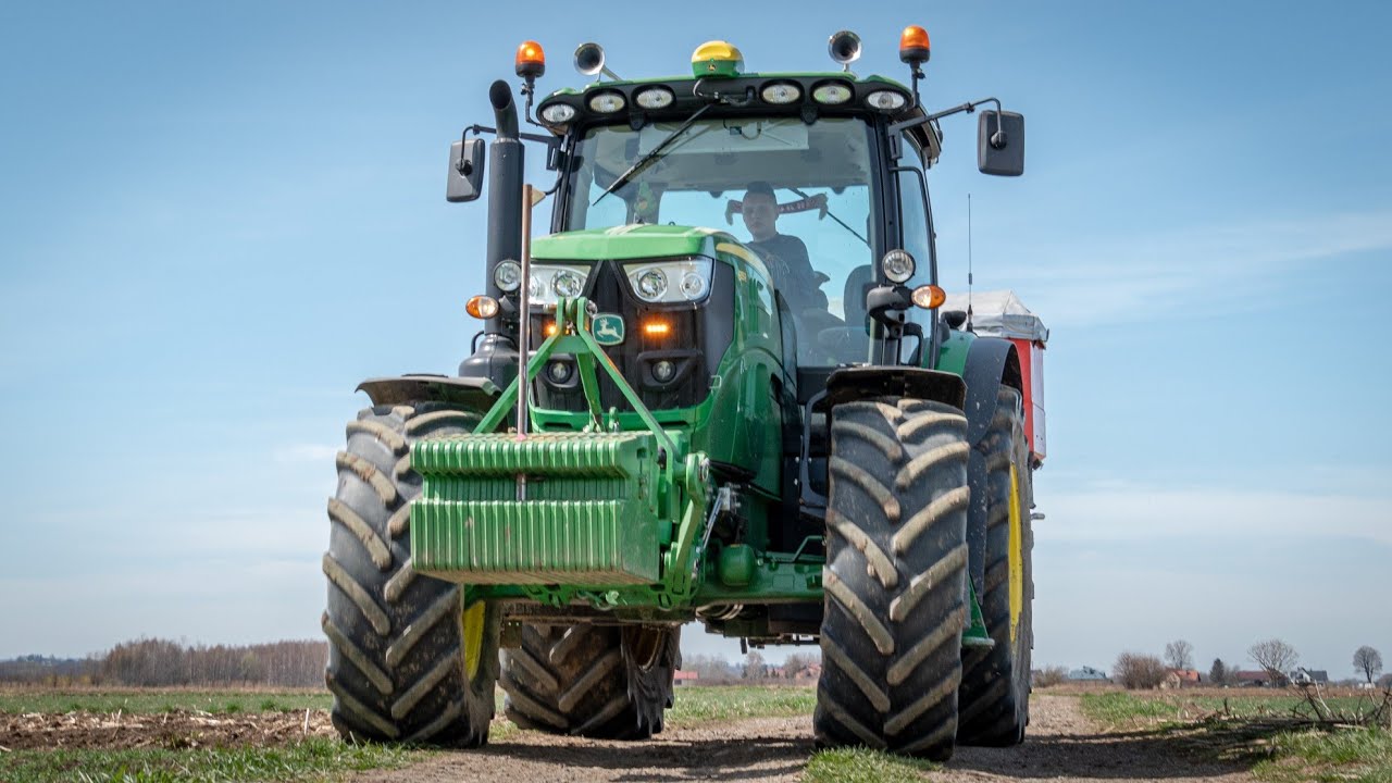 🌱 Nawozy 2022 🚜 John Deere 6155R & Rauch AXIS M 🔥 GR Zieliński 🤩